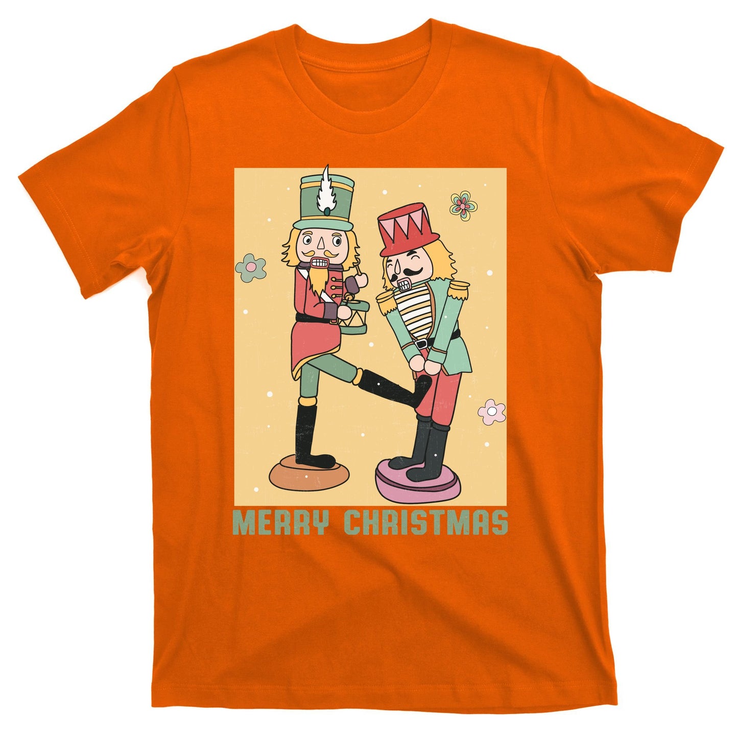 Funny Merry Christmas Nut Cracker Getting Nut Cracked T-Shirt