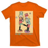 Funny Merry Christmas Nut Cracker Getting Nut Cracked T-Shirt