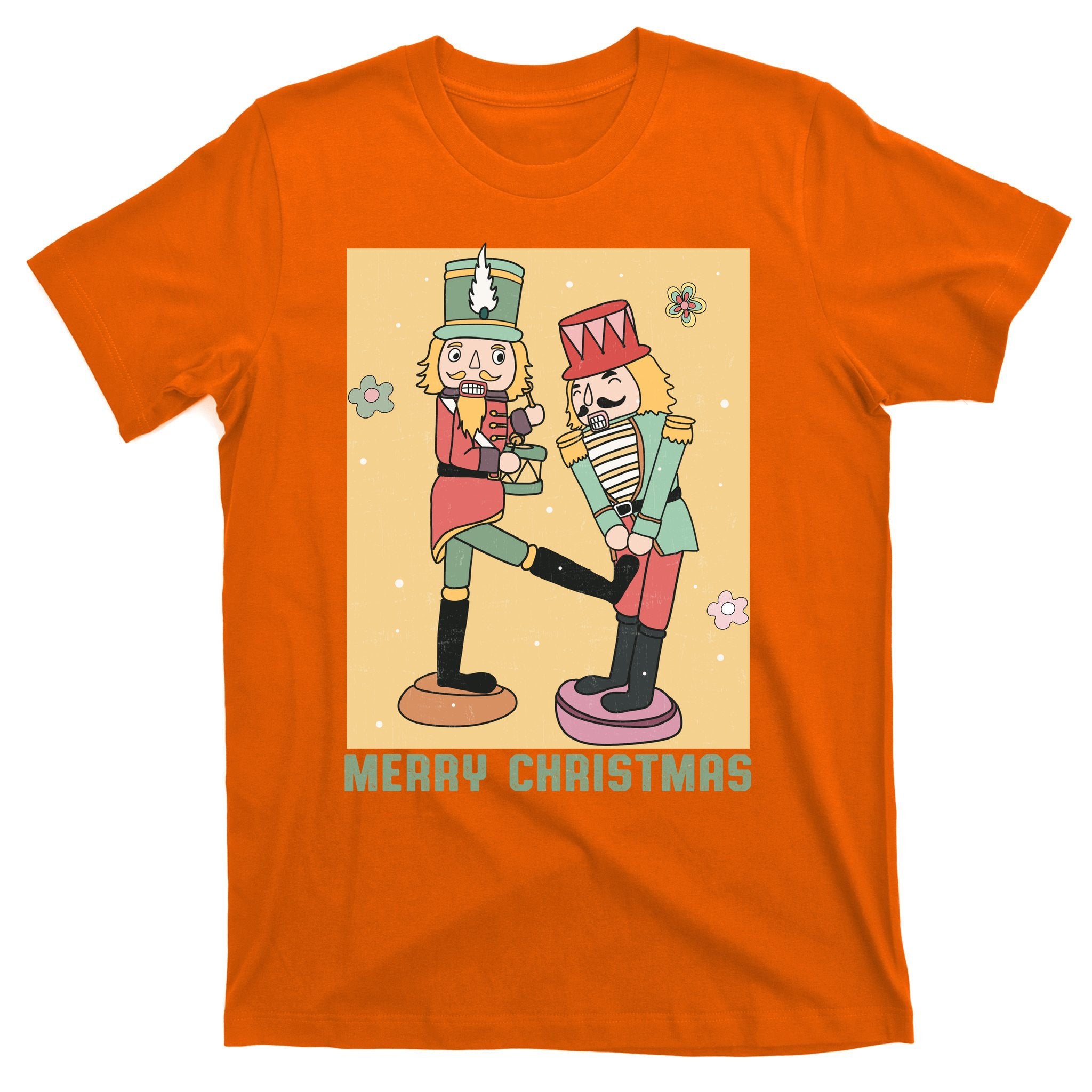 Funny Merry Christmas Nut Cracker Getting Nut Cracked T-Shirt