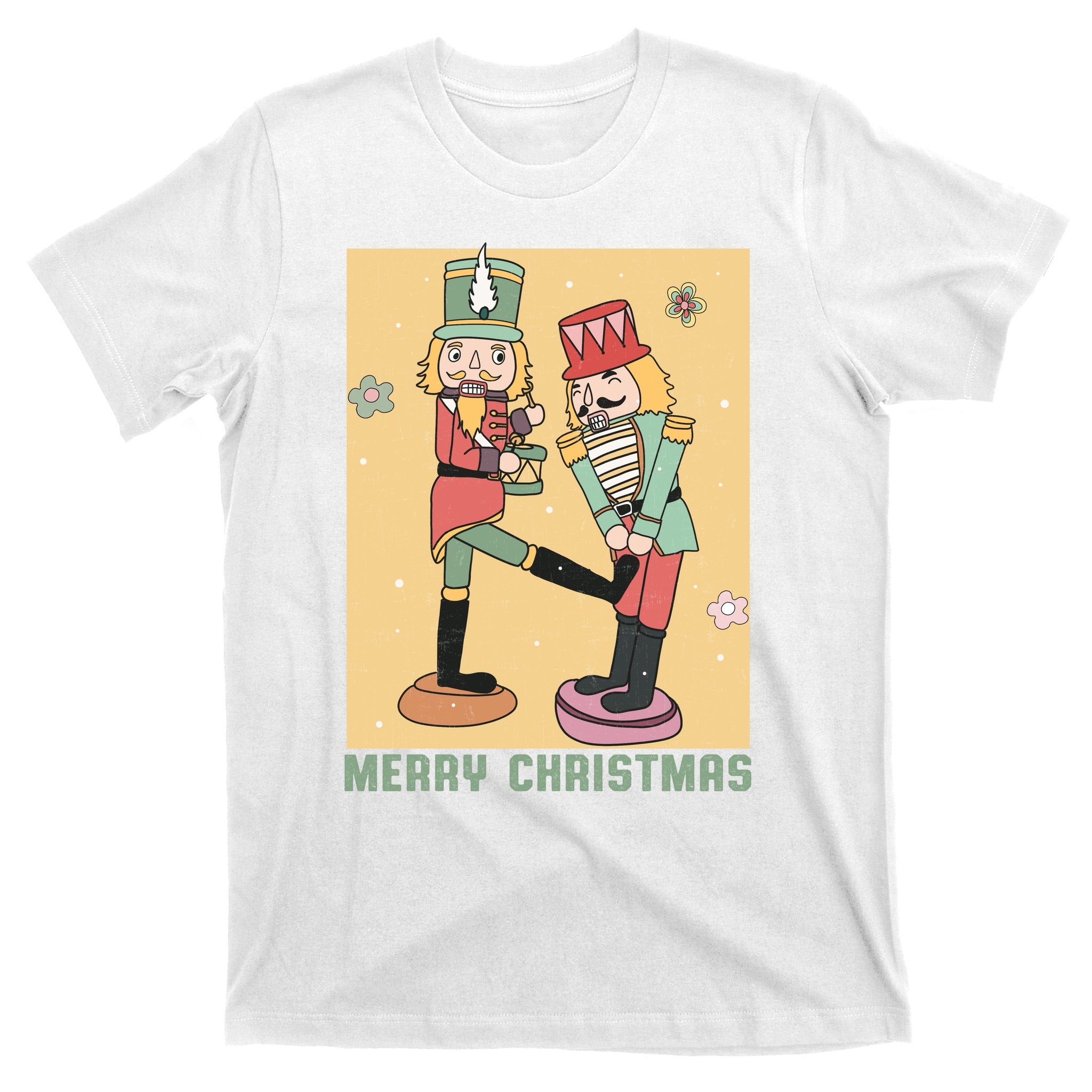 Funny Merry Christmas Nut Cracker Getting Nut Cracked T-Shirt