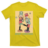 Funny Merry Christmas Nut Cracker Getting Nut Cracked T-Shirt