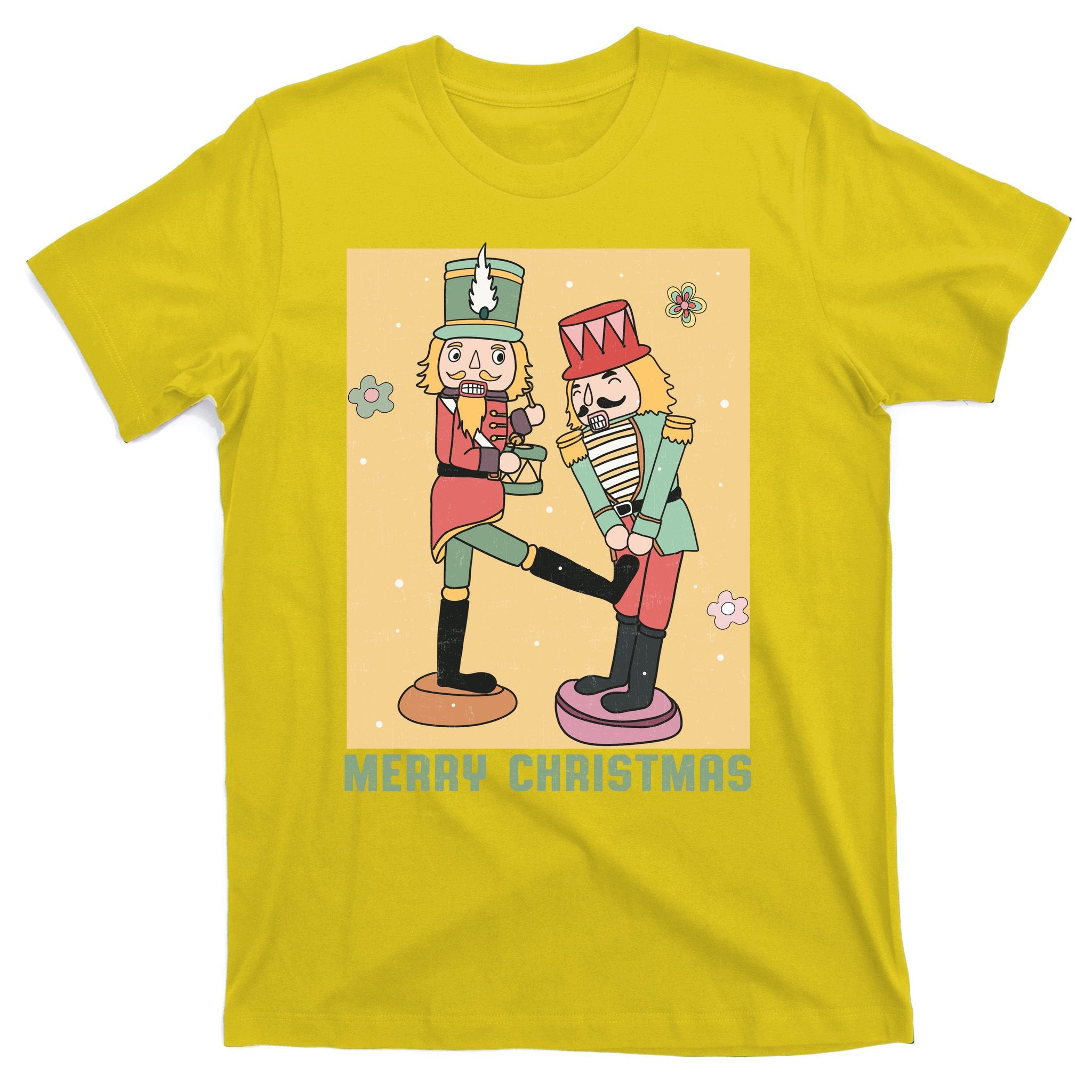 Funny Merry Christmas Nut Cracker Getting Nut Cracked T-Shirt