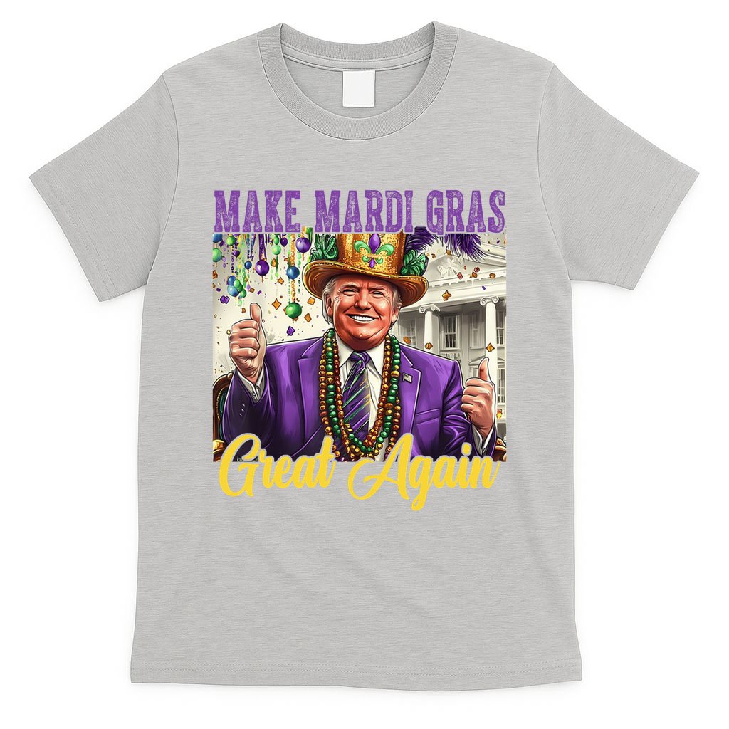 Funny Mardi Gras Donald Trump American Flag T-Shirt