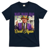 Funny Mardi Gras Donald Trump American Flag T-Shirt