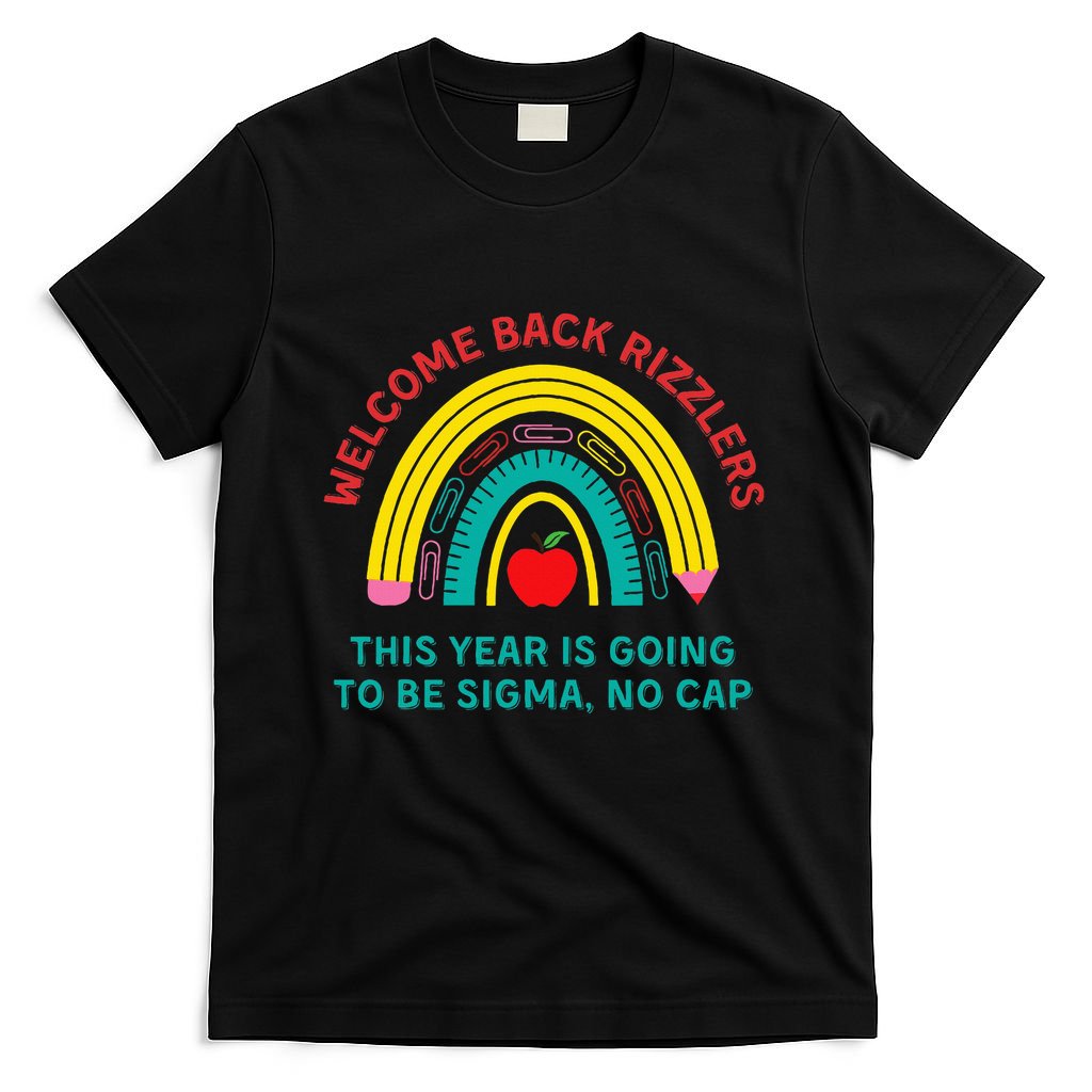 Funny Middle School Teacher Back To School Gen Alpha Slang T-Shirt