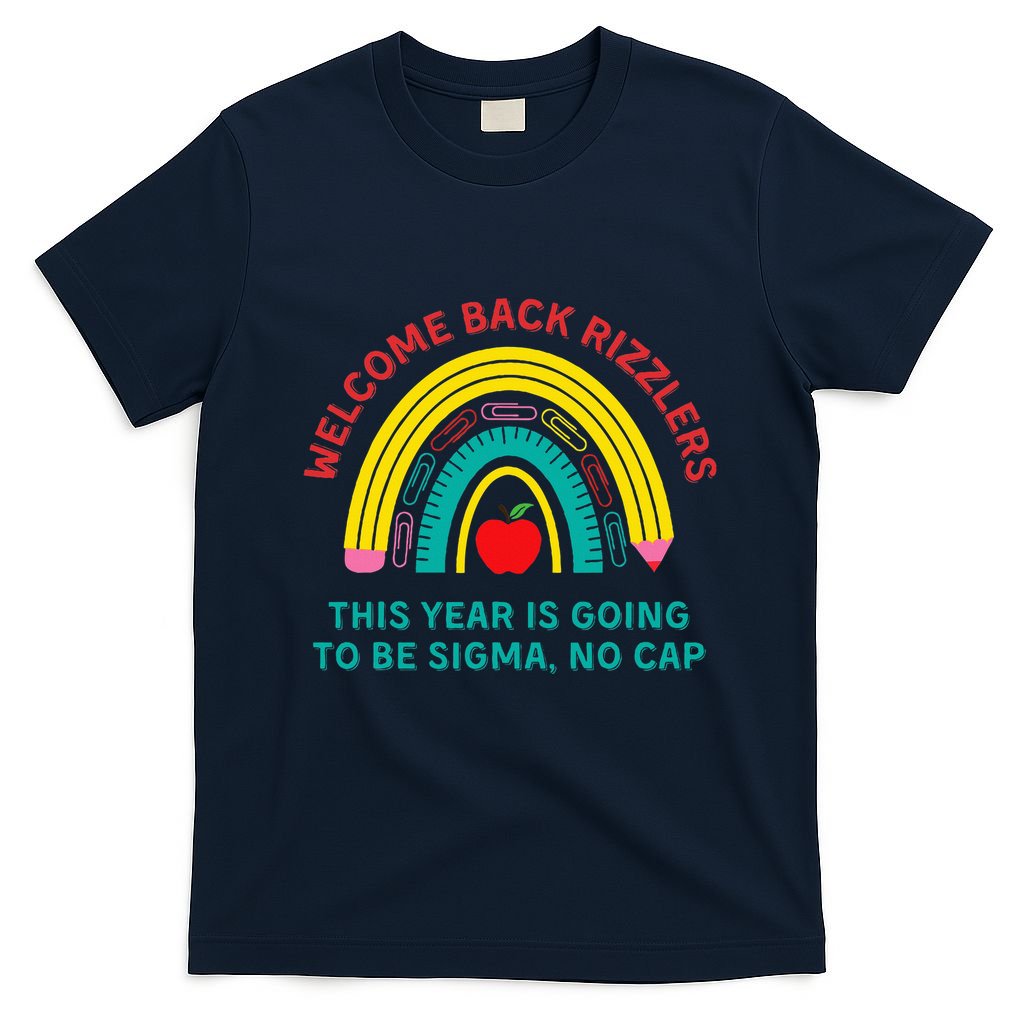 Funny Middle School Teacher Back To School Gen Alpha Slang T-Shirt