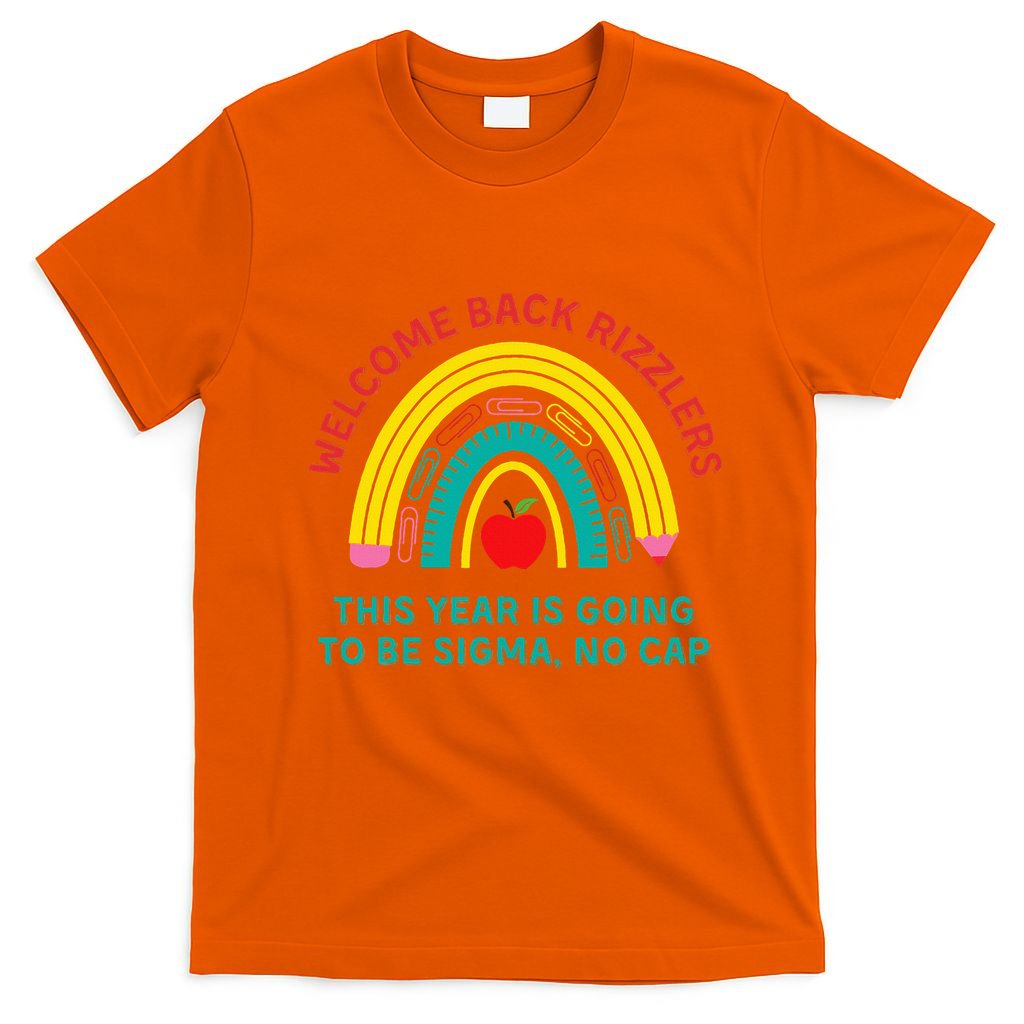 Funny Middle School Teacher Back To School Gen Alpha Slang T-Shirt