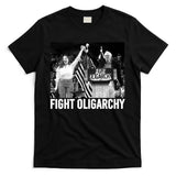 Fight Oligarchy Bernie Sanders And AOC Freedom US Anti Trump  T-Shirt
