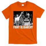 Fight Oligarchy Bernie Sanders And AOC Freedom US Anti Trump  T-Shirt