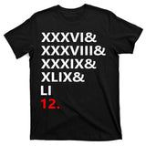 Football Goat New England 5 Time World Champion #12 T-Shirt