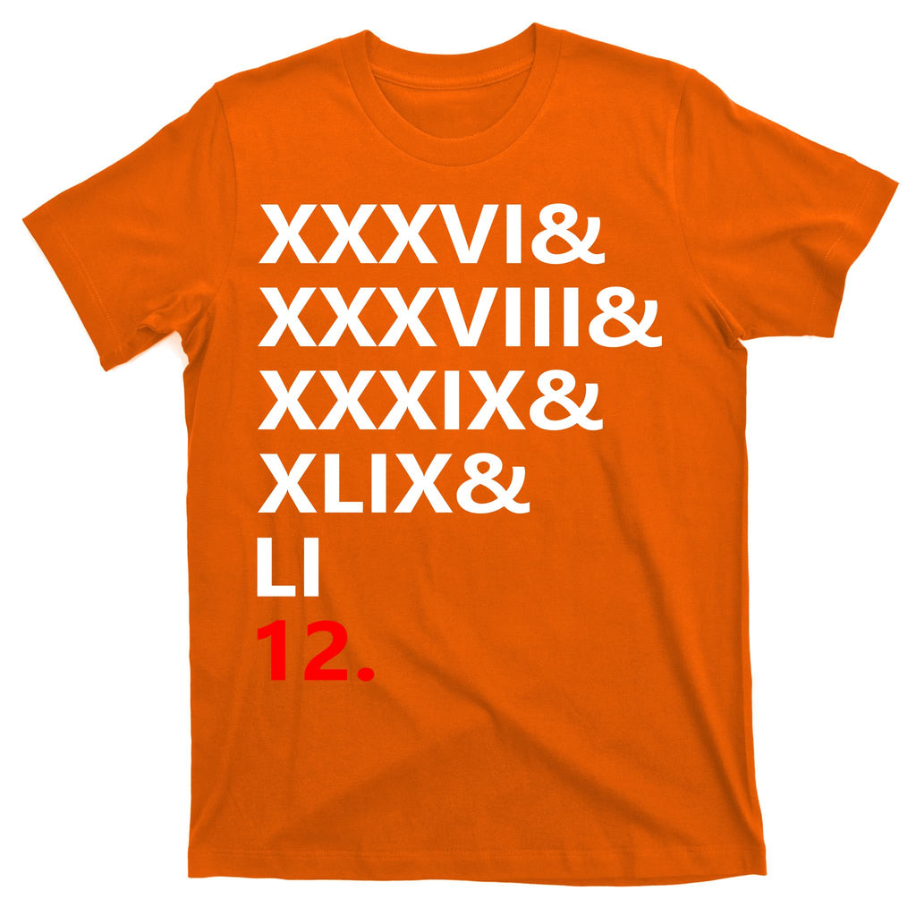 Football Goat New England 5 Time World Champion #12 T-Shirt