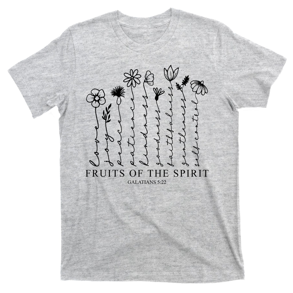 Fruits Of The Spirit Christian Floral T-Shirt