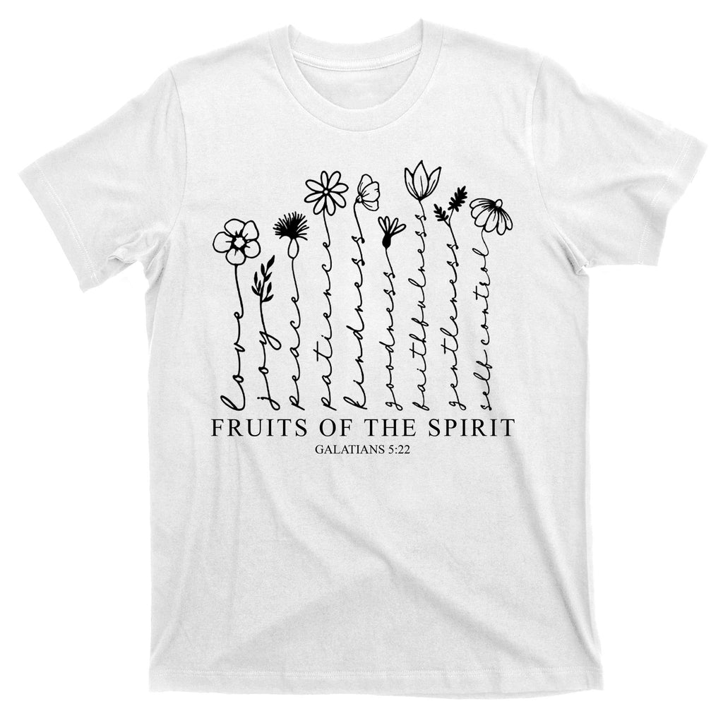 Fruits Of The Spirit Christian Floral T-Shirt