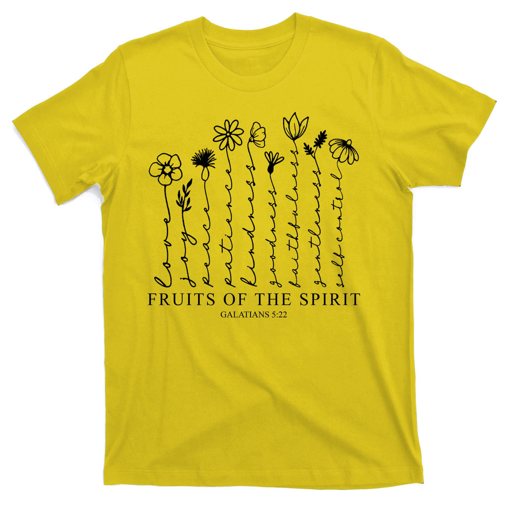 Fruits Of The Spirit Christian Floral T-Shirt