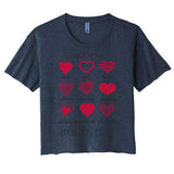 Fruit Of The Spirit Heart Galatians 5 22 23 Women's Crop Top Tee