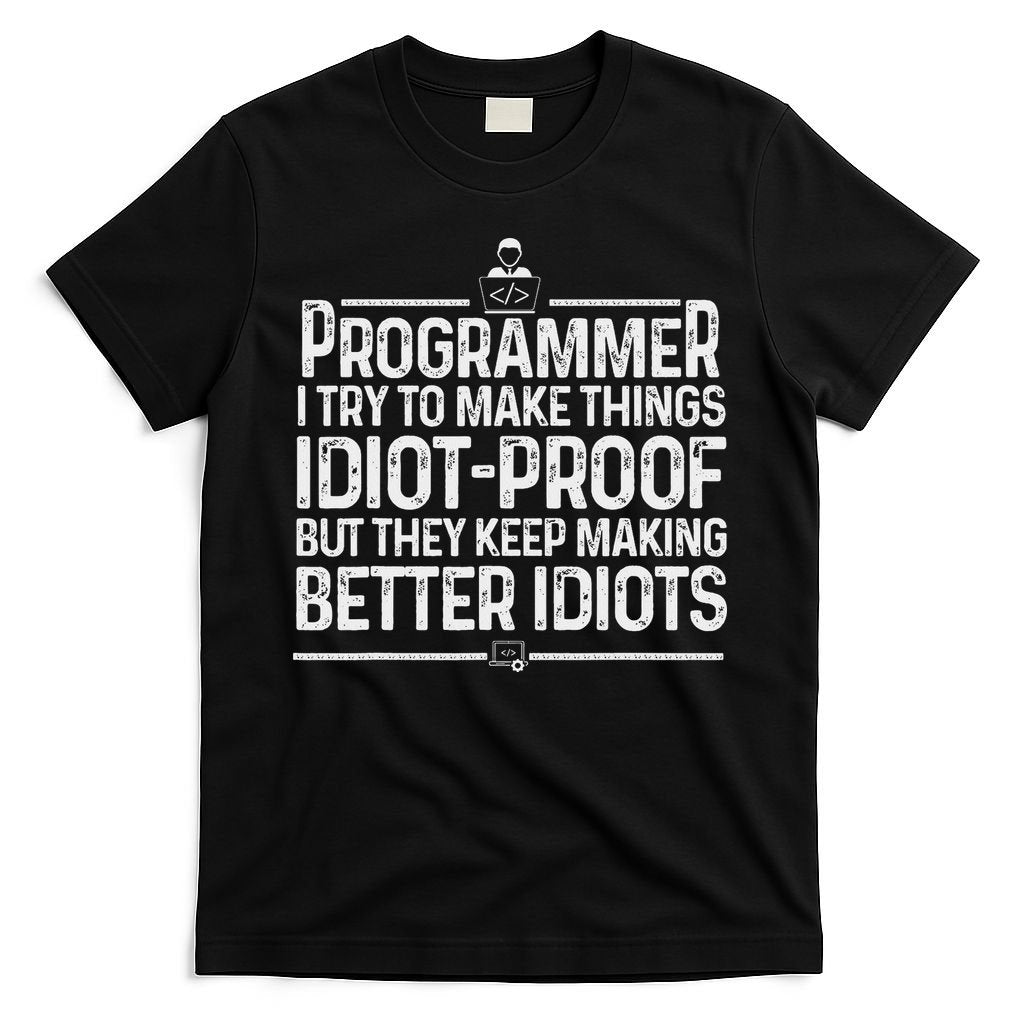 Funny Programmer Art Women Computer Coder Programming T-Shirt