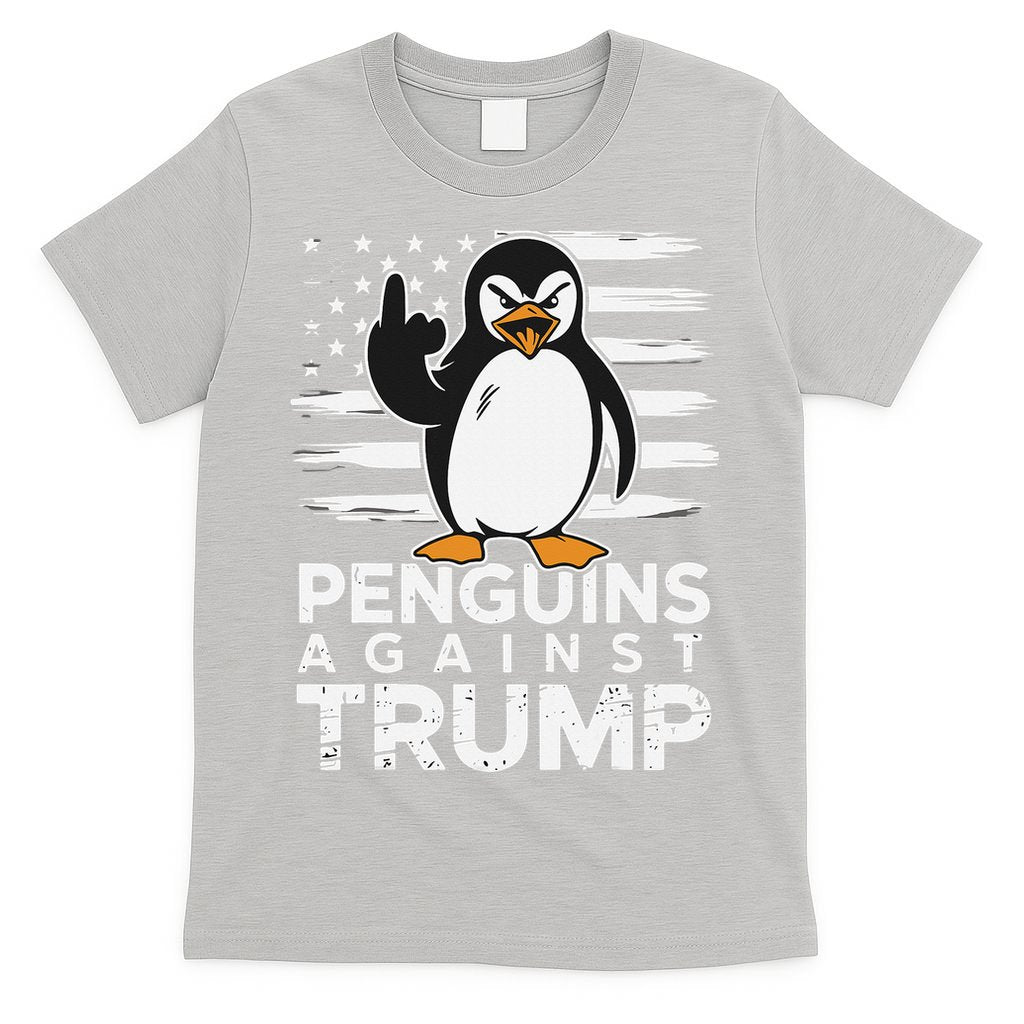 Funny Penguins Against Trump Penguin Flippers Up Resist T-Shirt