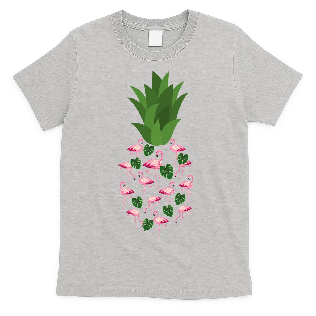 Flamingo Pineapple Cute Fun Summer T-Shirt
