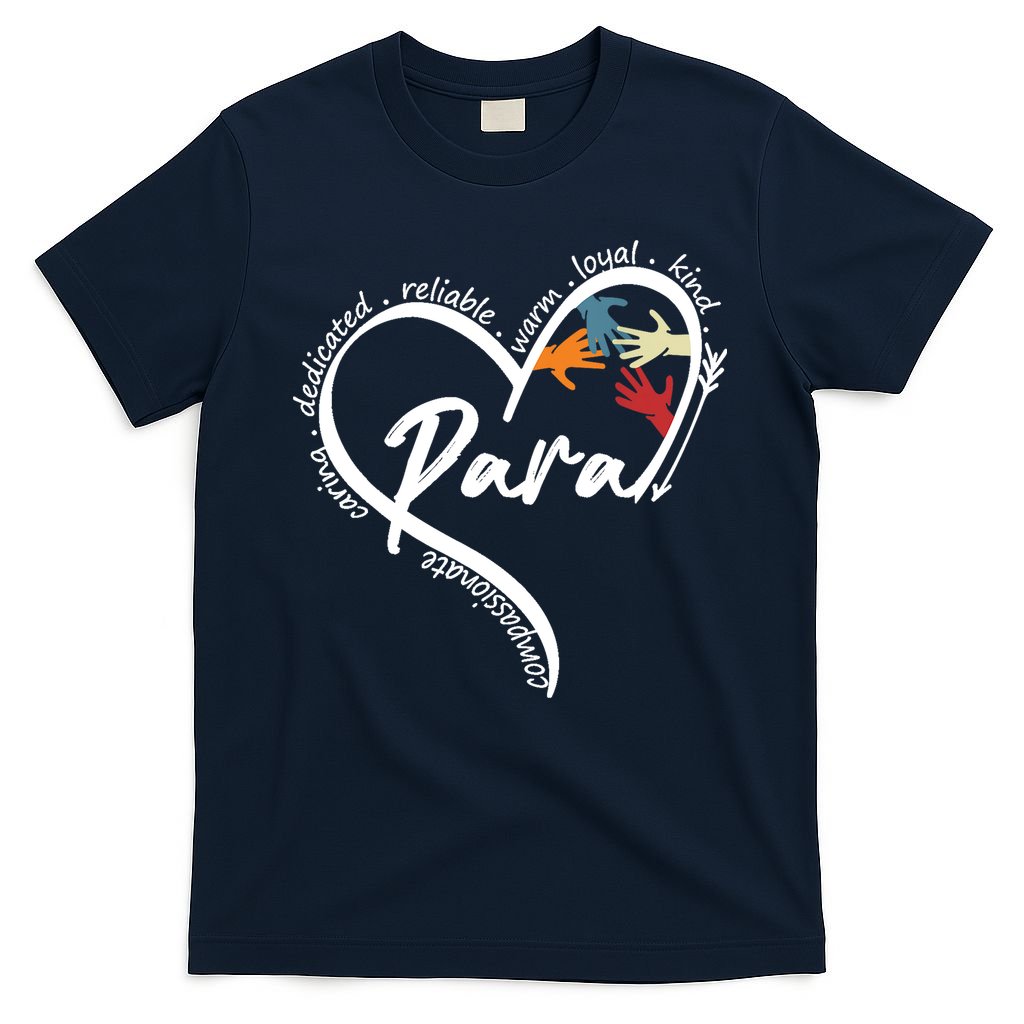 Funny Paraprofessional Graphic Tees Tops Back To School Art T-Shirt