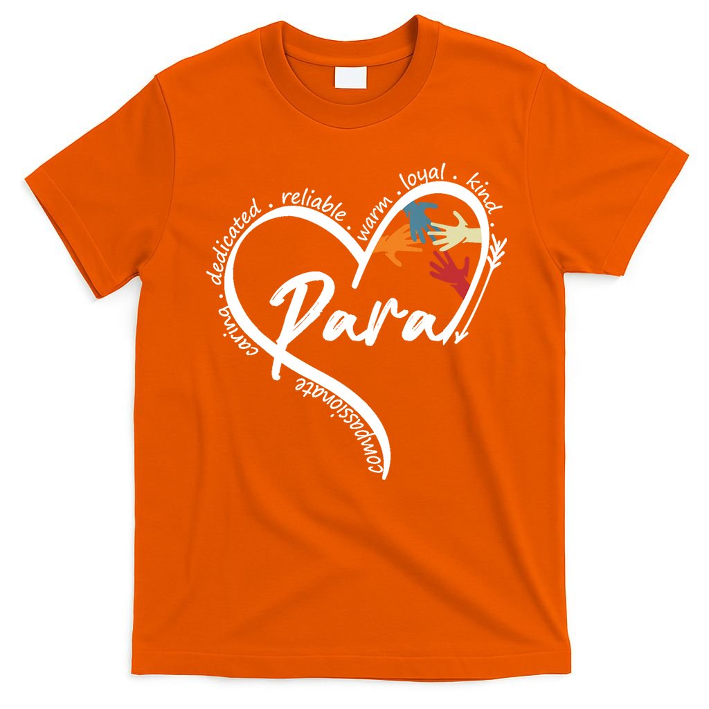 Funny Paraprofessional Graphic Tees Tops Back To School Art T-Shirt