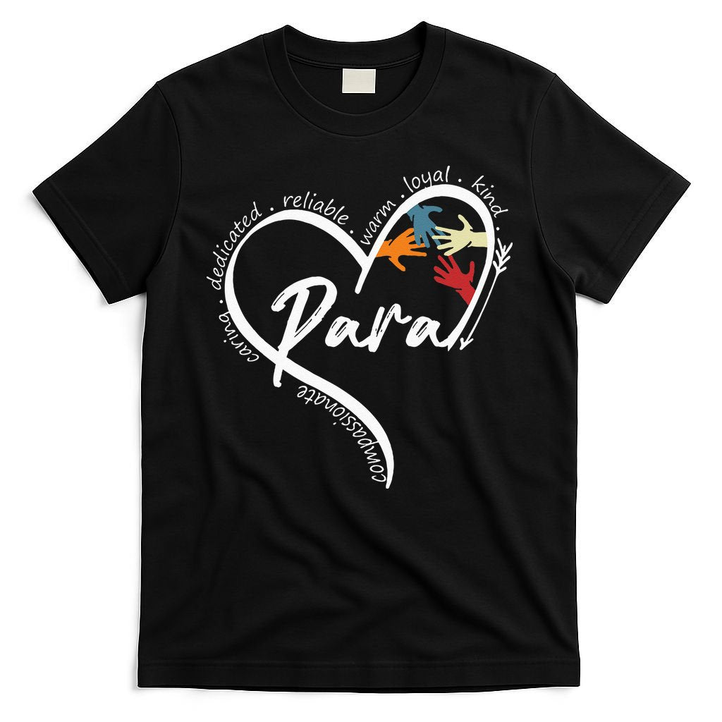 Funny Paraprofessional Graphic Tees Tops Back To School Art T-Shirt