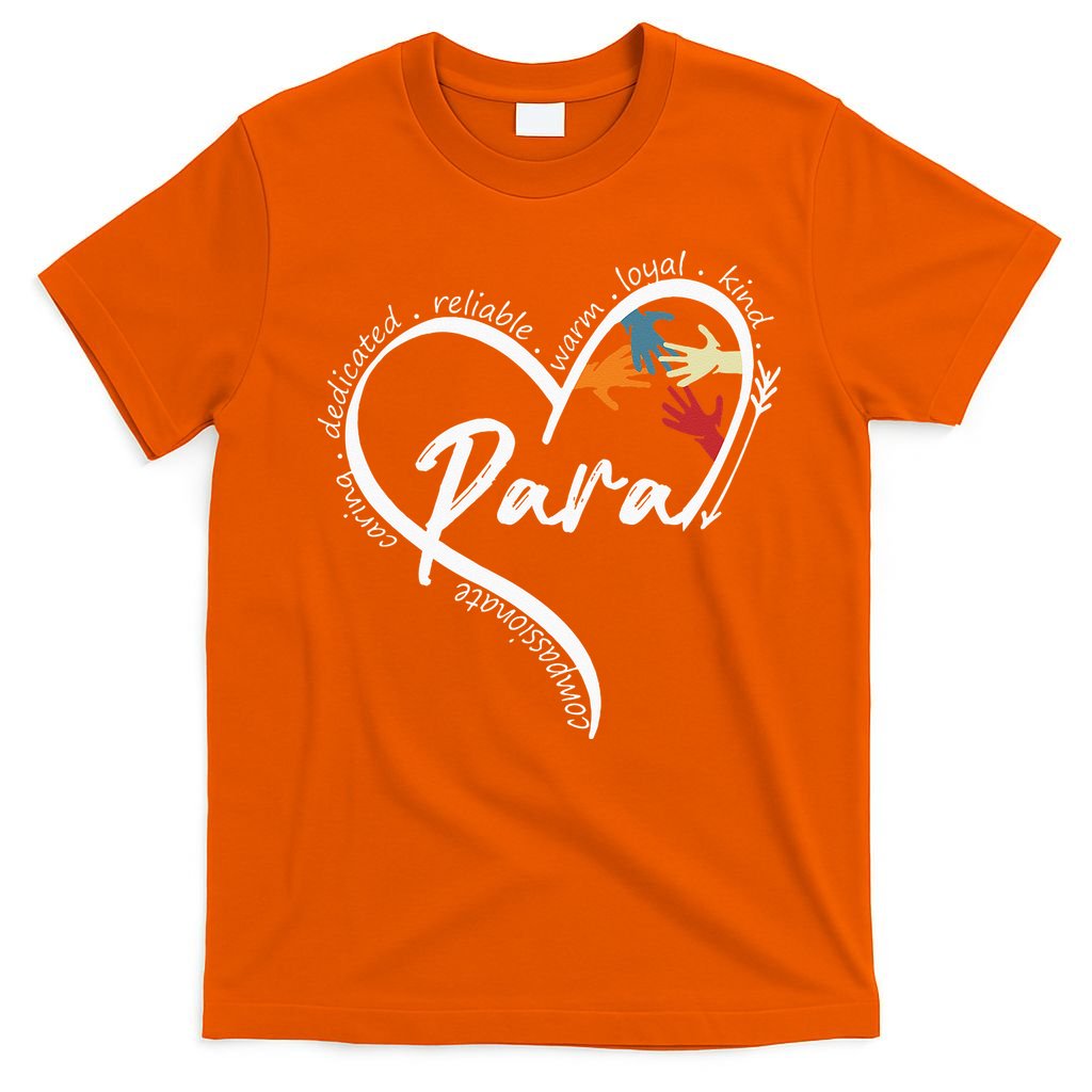 Funny Paraprofessional Graphic Tees Tops Back To School Art T-Shirt