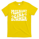 Funny Pregnancy Reveal Pregnant Girl Summer Baby Shower T-Shirt