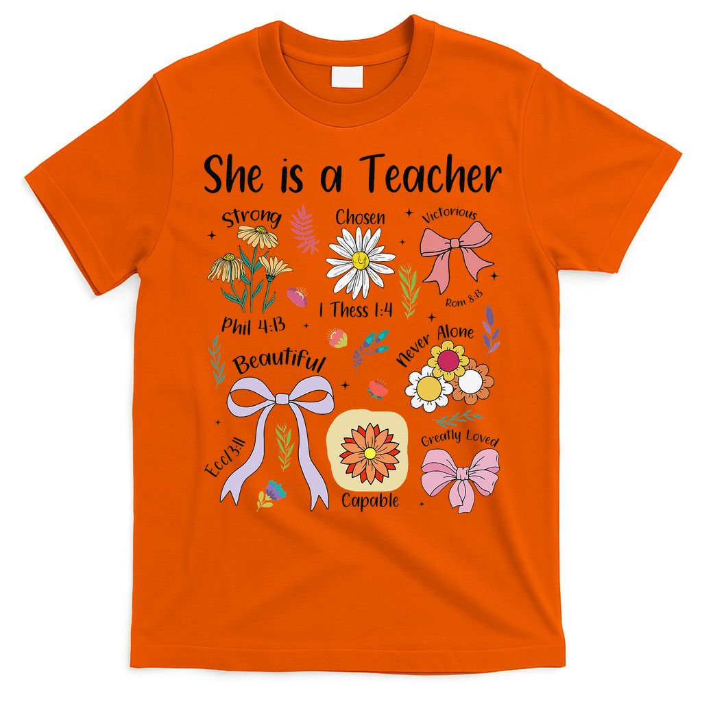 Floral Preppy Teacher Teacher Life Happy Last Day Of School T-Shirt