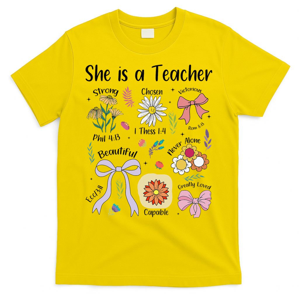 Floral Preppy Teacher Teacher Life Happy Last Day Of School T-Shirt