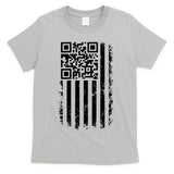 Funny Qr Scan Me President Trump 45 47 Dancing Code Flag T-Shirt