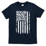 Funny Qr Scan Me President Trump 45 47 Dancing Code Flag T-Shirt