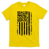 Funny Qr Scan Me President Trump 45 47 Dancing Code Flag T-Shirt