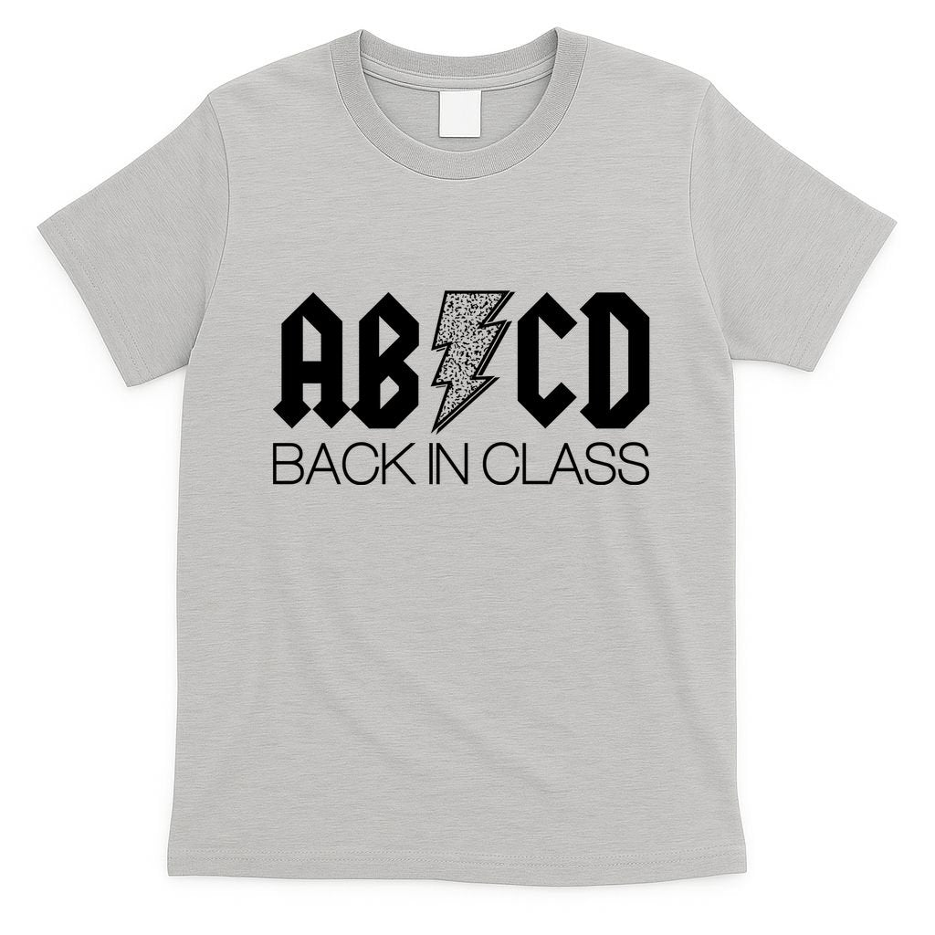 Funny Rocker ABCD Back In Class Back To School T-Shirt
