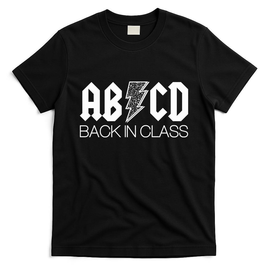 Funny Rocker ABCD Back In Class Back To School T-Shirt
