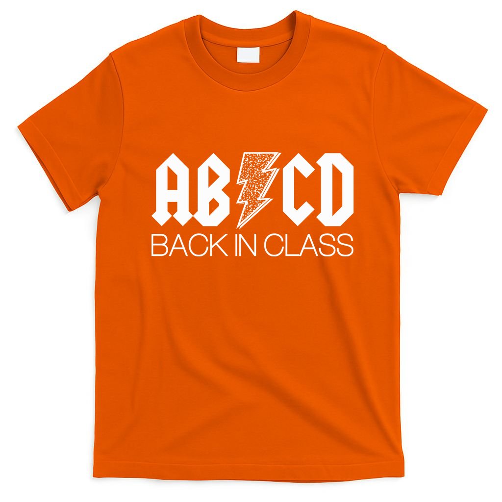 Funny Rocker ABCD Back In Class Back To School T-Shirt