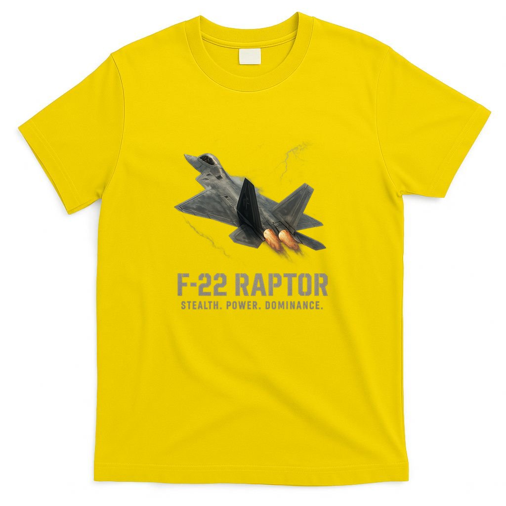 F-22 Raptor Banking Through Storm Clouds T-Shirt