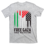 Free Gaza Free Palestine US Palestine Flag colors T-Shirt