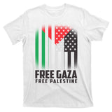 Free Gaza Free Palestine US Palestine Flag colors T-Shirt