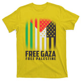Free Gaza Free Palestine US Palestine Flag colors T-Shirt