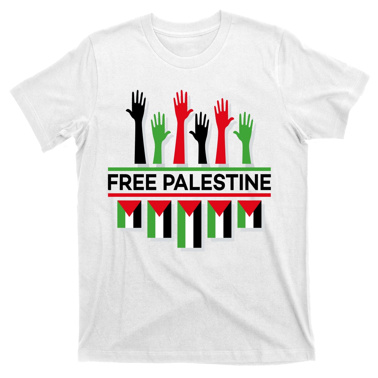 Free Palestine Hands United T-Shirt