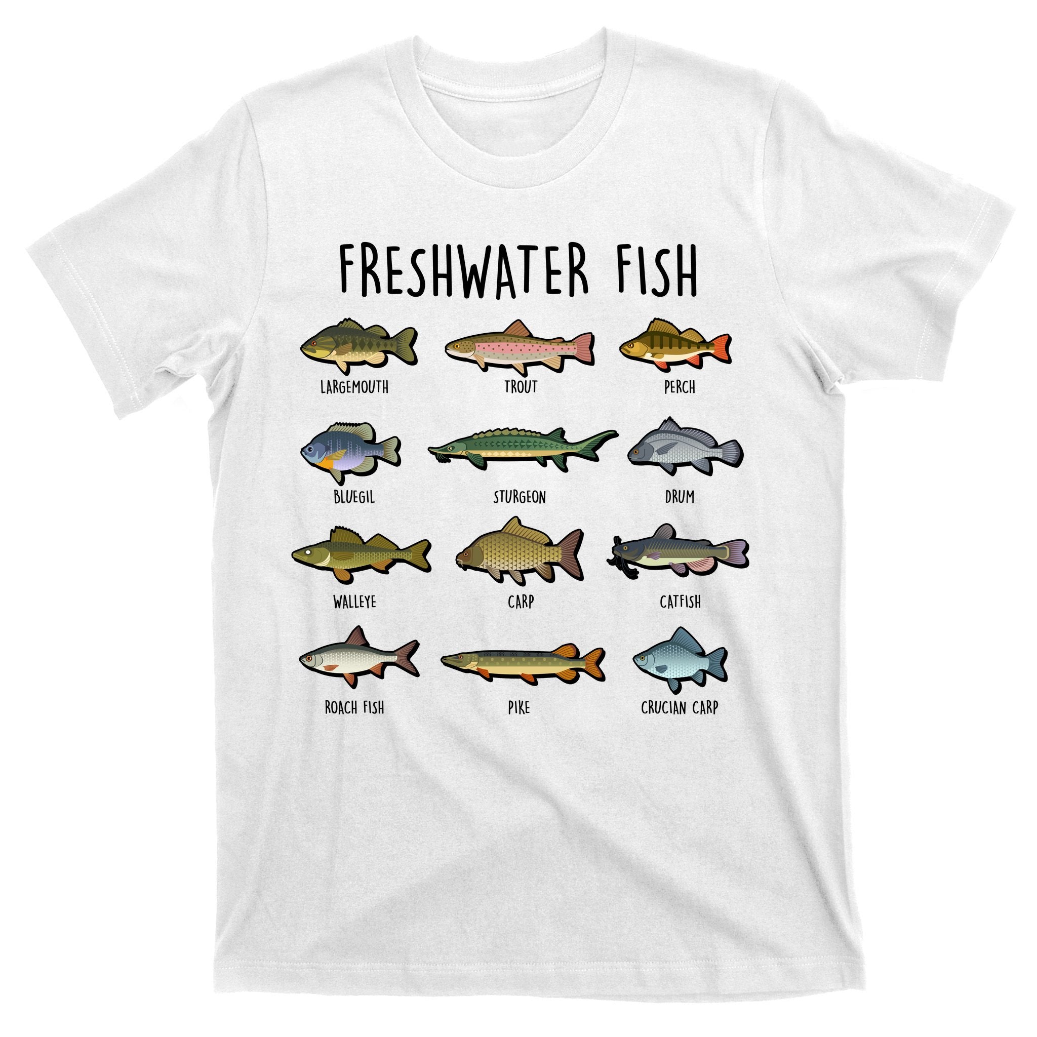 Freshwater Fish - 100 Different Types T-Shirt