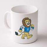 Funny Retro Vintage Lion Mascot Detroit Football Sports Fan Coffee Mug