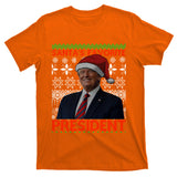 Funny SantaS Favorite President Trump Hat Christmas 2024 Gift T-Shirt