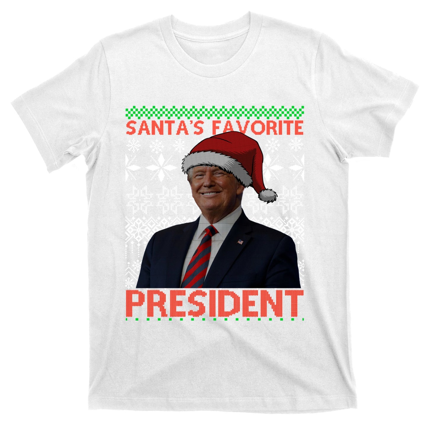Funny SantaS Favorite President Trump Hat Christmas 2024 Gift T-Shirt