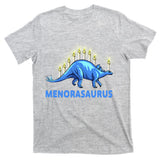 Funny Stegosaurus Hanukkah Dinosaur Menorah Dino T-Shirt