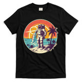 Funny Summer Time Surfing Astronaut T-Shirt