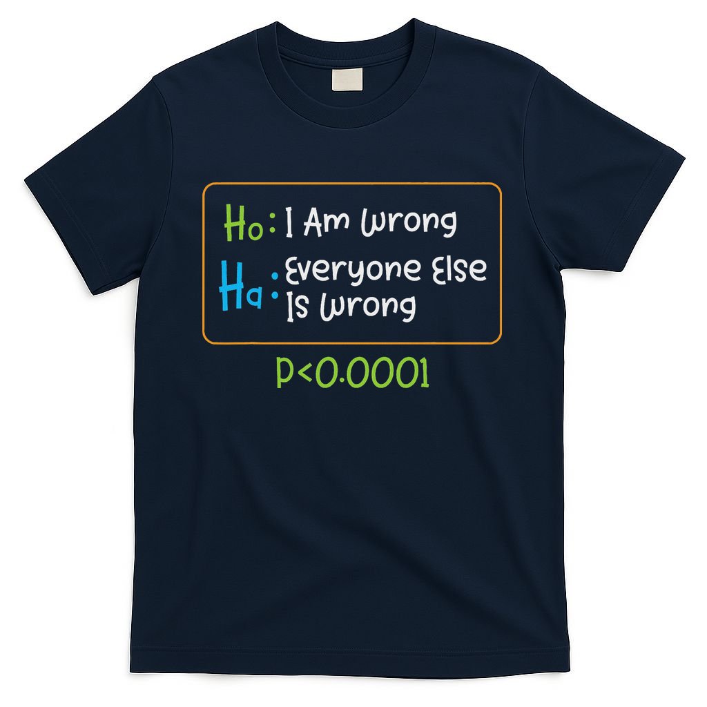 Funny Statistics Word Game Ich Bin Falsch, Alle Anderen T-Shirt