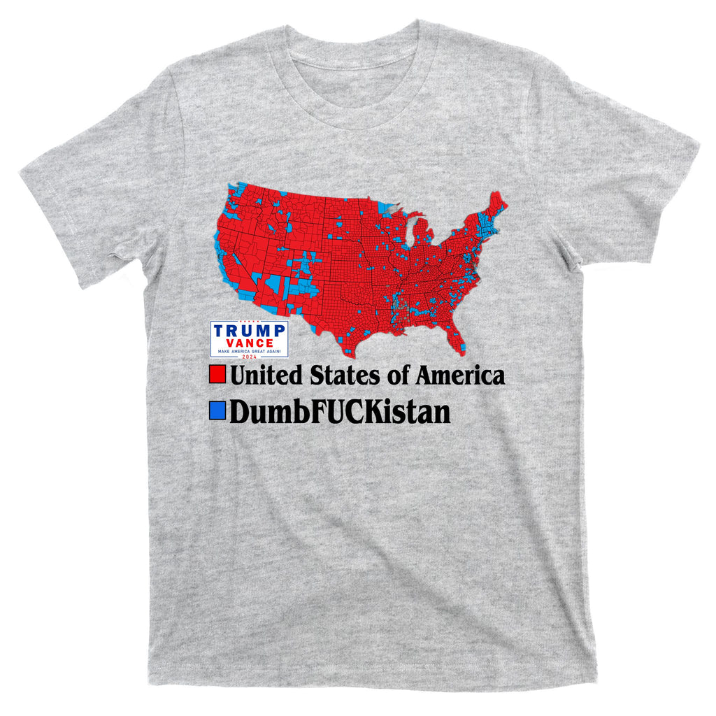 Funny Trump 2024 Electoral Landslide Map T-Shirt