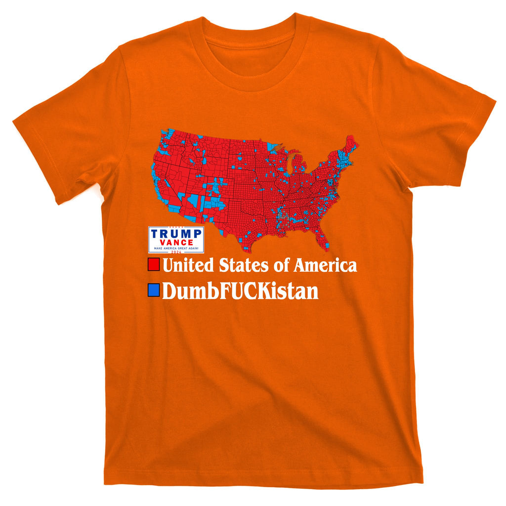 Funny Trump 2024 Electoral Landslide Map T-Shirt