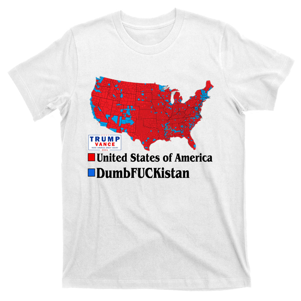 Funny Trump 2024 Electoral Landslide Map T-Shirt
